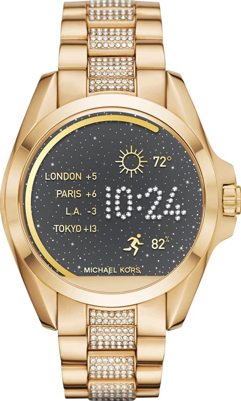 michael kors access bradshaw plum tone smartwatch|michael kors bradshaw smartwatch gold.